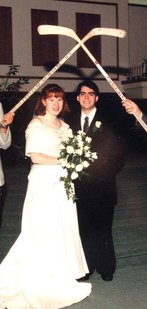 Yes - those are hockey sticks. How Canadian.